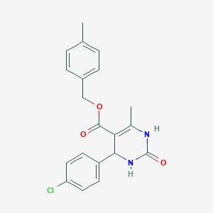 4-methylbenzyl 4-(4-chlorophenyl)-6-methyl-2-oxo-1,2,3,4-tetrahydro-5-pyrimidinecarboxylate