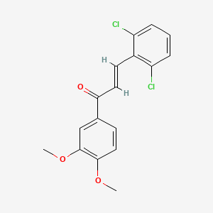 3-(2,6-dichlorophenyl)-1-(3,4-dimethoxyphenyl)-2-propen-1-one