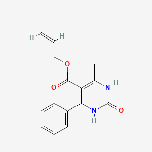 (2E)-but-2-en-1-yl 6-methyl-2-oxo-4-phenyl-1,2,3,4-tetrahydropyrimidine-5-carboxylate