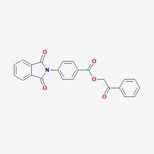 molecular formula C23H15NO5 B387154 2-Oxo-2-phenylethyl 4-(1,3-dioxo-1,3-dihydro-2H-isoindol-2-yl)benzoate 