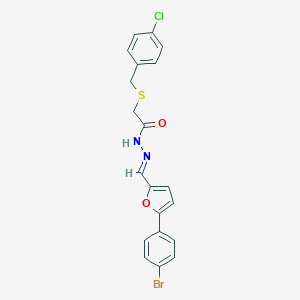 N'-{[5-(4-bromophenyl)-2-furyl]methylene}-2-[(4-chlorobenzyl)sulfanyl]acetohydrazide