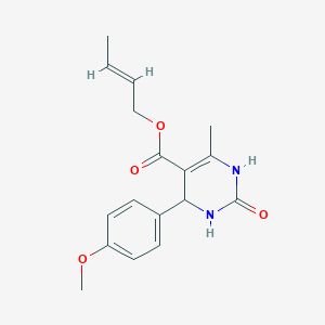 molecular formula C17H20N2O4 B3871550 (2E)-but-2-en-1-yl 4-(4-methoxyphenyl)-6-methyl-2-oxo-1,2,3,4-tetrahydropyrimidine-5-carboxylate 