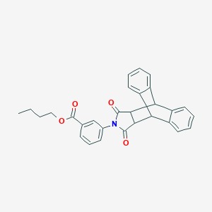 molecular formula C29H25NO4 B387156 Butyl 3-(16,18-dioxo-17-azapentacyclo[6.6.5.0~2,7~.0~9,14~.0~15,19~]nonadeca-2,4,6,9,11,13-hexaen-17-yl)benzoate (non-preferred name) 