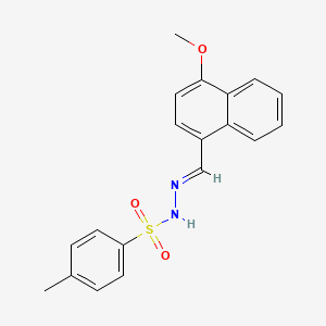 N-[(E)-(4-methoxynaphthalen-1-yl)methylideneamino]-4-methylbenzenesulfonamide