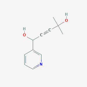 molecular formula C11H13NO2 B3871611 4-methyl-1-(3-pyridinyl)-2-pentyne-1,4-diol 