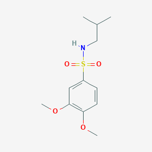 3,4-DIMETHOXY-N-(2-METHYLPROPYL)BENZENE-1-SULFONAMIDE