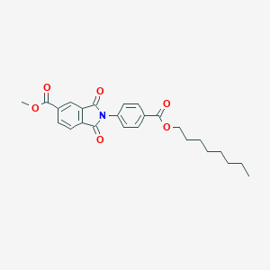 molecular formula C25H27NO6 B387164 Methyl 2-{4-[(octyloxy)carbonyl]phenyl}-1,3-dioxo-5-isoindolinecarboxylate 