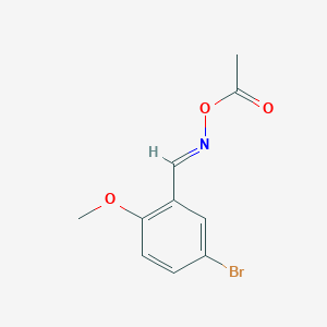 (E)-[(5-BROMO-2-METHOXYPHENYL)METHYLIDENE]AMINO ACETATE