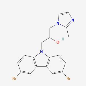 1-(3,6-Dibromo-carbazol-9-yl)-3-(2-methyl-imidazol-1-yl)-propan-2-ol