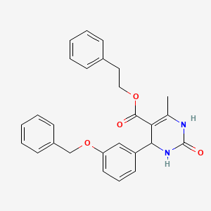 2-Phenylethyl 4-[3-(benzyloxy)phenyl]-6-methyl-2-oxo-1,2,3,4-tetrahydropyrimidine-5-carboxylate