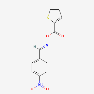 molecular formula C12H8N2O4S B3871681 4-nitrobenzaldehyde O-(2-thienylcarbonyl)oxime 