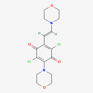 2,5-dichloro-3-(4-morpholinyl)-6-[2-(4-morpholinyl)vinyl]benzo-1,4-quinone