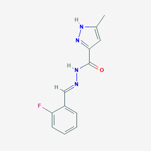 N'-(2-fluorobenzylidene)-3-methyl-1H-pyrazole-5-carbohydrazide