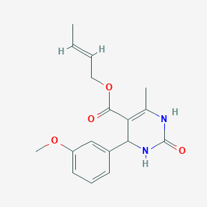 (2E)-but-2-en-1-yl 4-(3-methoxyphenyl)-6-methyl-2-oxo-1,2,3,4-tetrahydropyrimidine-5-carboxylate