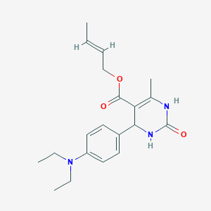 (2E)-but-2-en-1-yl 4-[4-(diethylamino)phenyl]-6-methyl-2-oxo-1,2,3,4-tetrahydropyrimidine-5-carboxylate