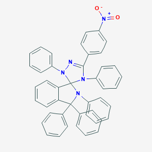 3-(4-nitrophenyl)-1,1',1',2',4-pentaphenyl-4,5-dihydrospiro[1H-1,2,4-triazole-5,3'-isoindoline]