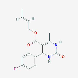 2-buten-1-yl 4-(4-fluorophenyl)-6-methyl-2-oxo-1,2,3,4-tetrahydro-5-pyrimidinecarboxylate