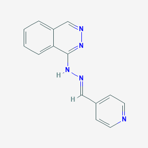 molecular formula C14H11N5 B387179 (1Z)-1-[(2E)-(pyridin-4-ylmethylidene)hydrazinylidene]-1,2-dihydrophthalazine 