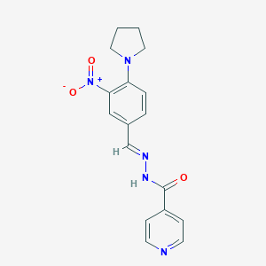 N'-[3-nitro-4-(1-pyrrolidinyl)benzylidene]isonicotinohydrazide