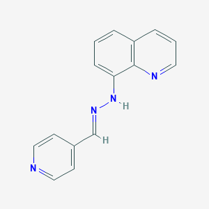 N-[(E)-pyridin-4-ylmethylideneamino]quinolin-8-amine