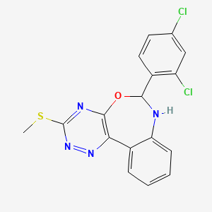 6-(2,4-Dichlorophenyl)-3-(methylsulfanyl)-6,7-dihydro[1,2,4]triazino[5,6-d][3,1]benzoxazepine