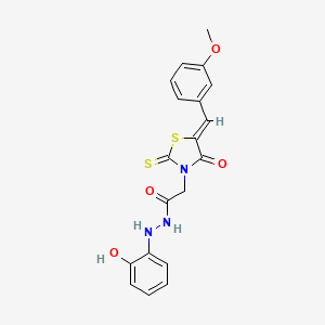 N'-(2-hydroxyphenyl)-2-[5-(3-methoxybenzylidene)-4-oxo-2-thioxo-1,3-thiazolidin-3-yl]acetohydrazide