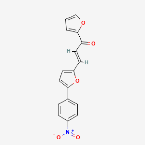 (2E)-1-(furan-2-yl)-3-[5-(4-nitrophenyl)furan-2-yl]prop-2-en-1-one