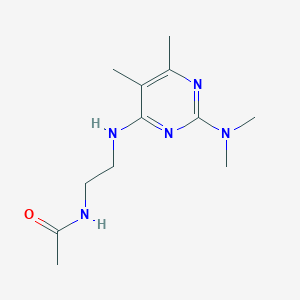 N-[2-[[2-(dimethylamino)-5,6-dimethylpyrimidin-4-yl]amino]ethyl]acetamide