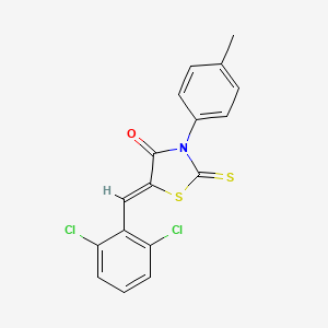 5-(2,6-dichlorobenzylidene)-3-(4-methylphenyl)-2-thioxo-1,3-thiazolidin-4-one