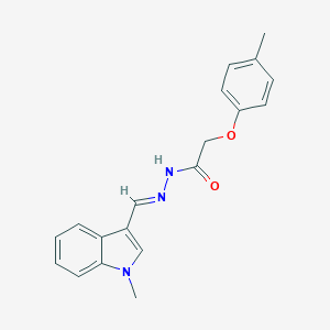 molecular formula C19H19N3O2 B387198 N-[(E)-(1-methylindol-3-yl)methylideneamino]-2-(4-methylphenoxy)acetamide CAS No. 330833-55-1