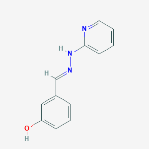 3-[(E)-(pyridin-2-ylhydrazinylidene)methyl]phenol