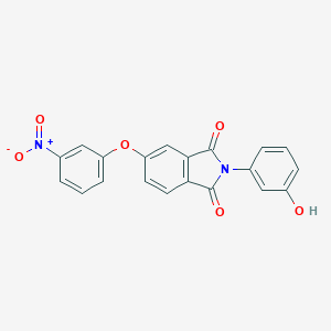 molecular formula C20H12N2O6 B387200 2-(3-Hydroxyphenyl)-5-(3-nitrophenoxy)isoindole-1,3-dione 