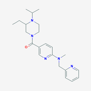 5-[(3-ethyl-4-isopropyl-1-piperazinyl)carbonyl]-N-methyl-N-(2-pyridinylmethyl)-2-pyridinamine