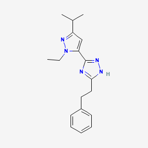 5-(1-ethyl-3-isopropyl-1H-pyrazol-5-yl)-3-(2-phenylethyl)-1H-1,2,4-triazole