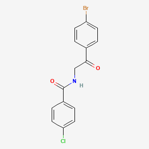 N-[2-(4-bromophenyl)-2-oxoethyl]-4-chlorobenzamide