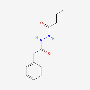 molecular formula C12H16N2O2 B3872035 N'-(2-phenylacetyl)butanehydrazide 