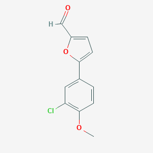molecular formula C12H9ClO3 B038721 5-(3-Chloro-4-methoxyphenyl)furfural CAS No. 124014-00-2