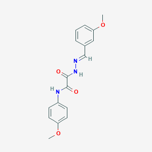 molecular formula C17H17N3O4 B387213 2-(2-(3-Methoxybenzylidene)hydrazino)-N-(4-methoxyphenyl)-2-oxoacetamide 