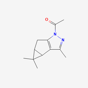 1-acetyl-3,4,4-trimethyl-3b,4,4a,5-tetrahydro-1H-cyclopropa[3,4]cyclopenta[1,2-c]pyrazole