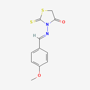 3-[(4-methoxybenzylidene)amino]-2-thioxo-1,3-thiazolidin-4-one