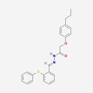 N'-[2-(phenylsulfanyl)benzylidene]-2-(4-propylphenoxy)acetohydrazide