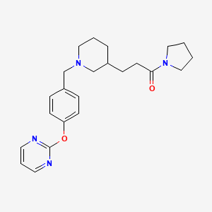 2-[4-({3-[3-oxo-3-(1-pyrrolidinyl)propyl]-1-piperidinyl}methyl)phenoxy]pyrimidine