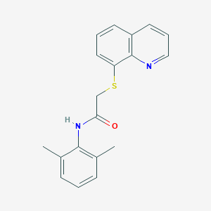 N-(2,6-dimethylphenyl)-2-(8-quinolinylsulfanyl)acetamide