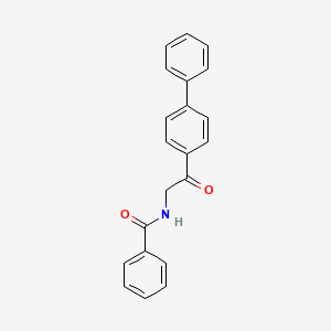 N-[2-(4-biphenylyl)-2-oxoethyl]benzamide