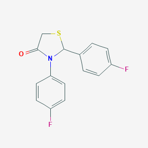 molecular formula C15H11F2NOS B387244 2,3-Bis(4-fluorophenyl)-1,3-thiazolidin-4-one CAS No. 124857-53-0
