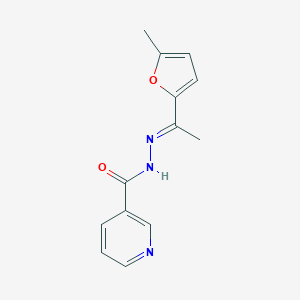 molecular formula C13H13N3O2 B387252 N'-[1-(5-methyl-2-furyl)ethylidene]nicotinohydrazide 