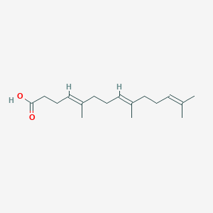 molecular formula C17H28O2 B038726 (4E,8E)-5,9,13-Trimethyltetradeca-4,8,12-trienoic acid CAS No. 6040-06-8