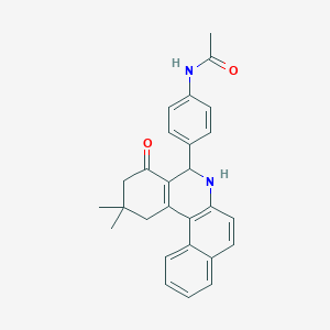 N-[4-(2,2-dimethyl-4-oxo-1,2,3,4,5,6-hexahydrobenzo[a]phenanthridin-5-yl)phenyl]acetamide