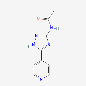 N-[5-(4-pyridinyl)-4H-1,2,4-triazol-3-yl]acetamide