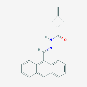 molecular formula C21H18N2O B387263 N'-(9-anthrylmethylene)-3-methylenecyclobutanecarbohydrazide 